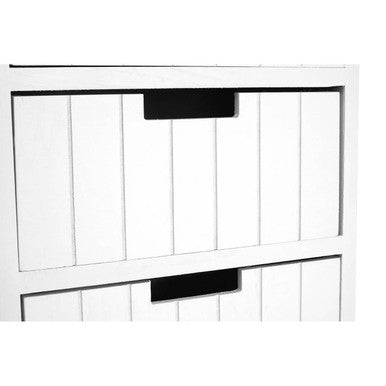 New England White Mdf 5 Drawers Chest
