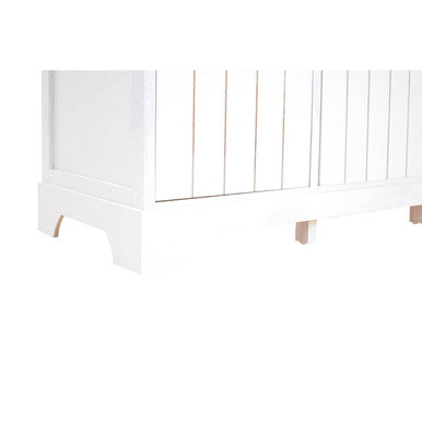 New England White Drawer Bench