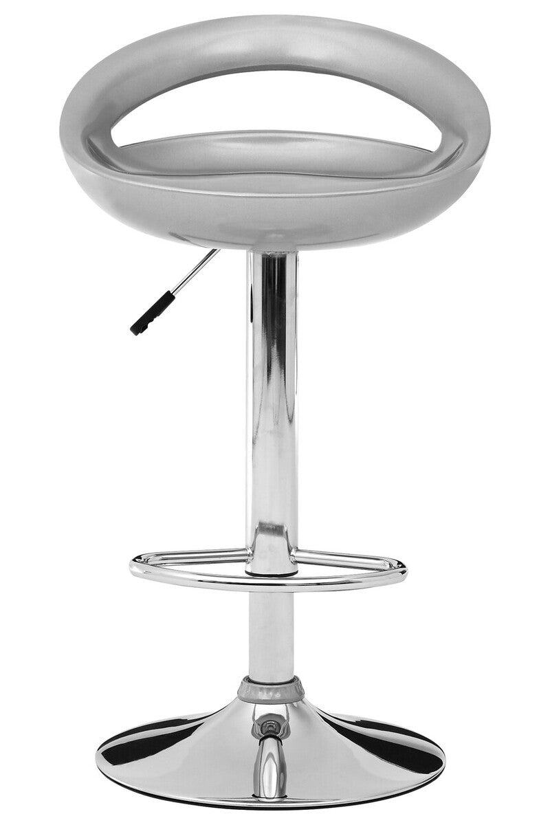 Seleno Silver ABS Bar Stool - image 1