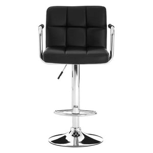 Starz Black Leather Effect Bar Chair