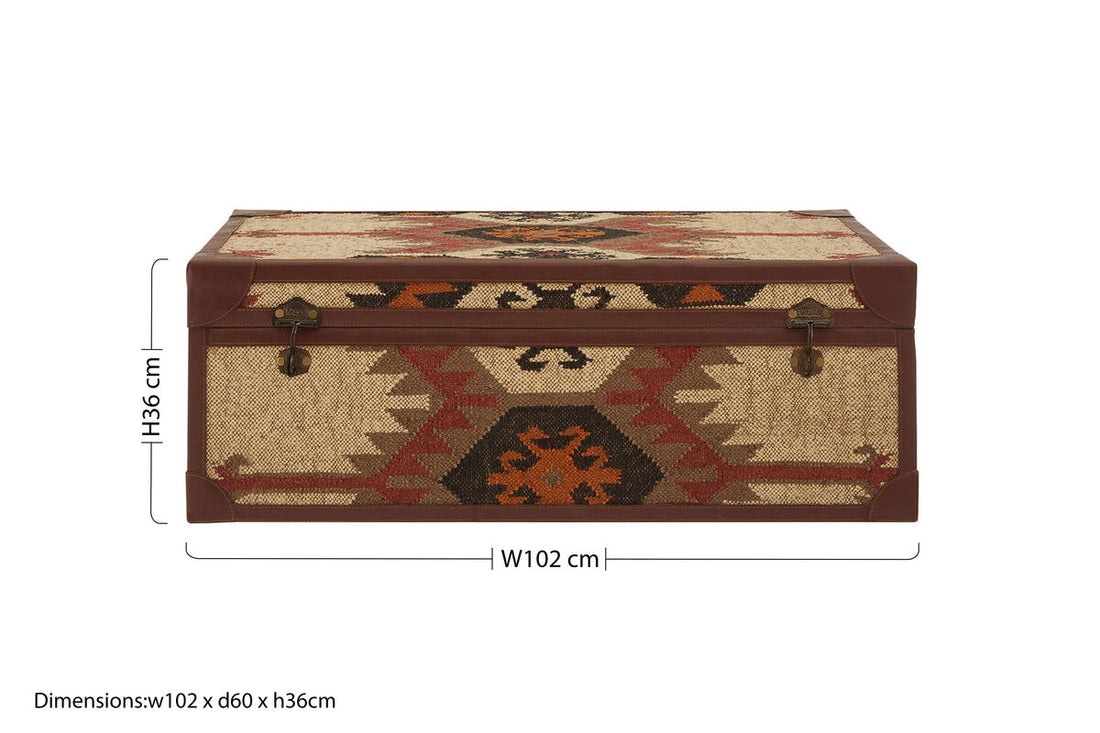 Aztec Multi Print Coffee Table Trunk - image 9