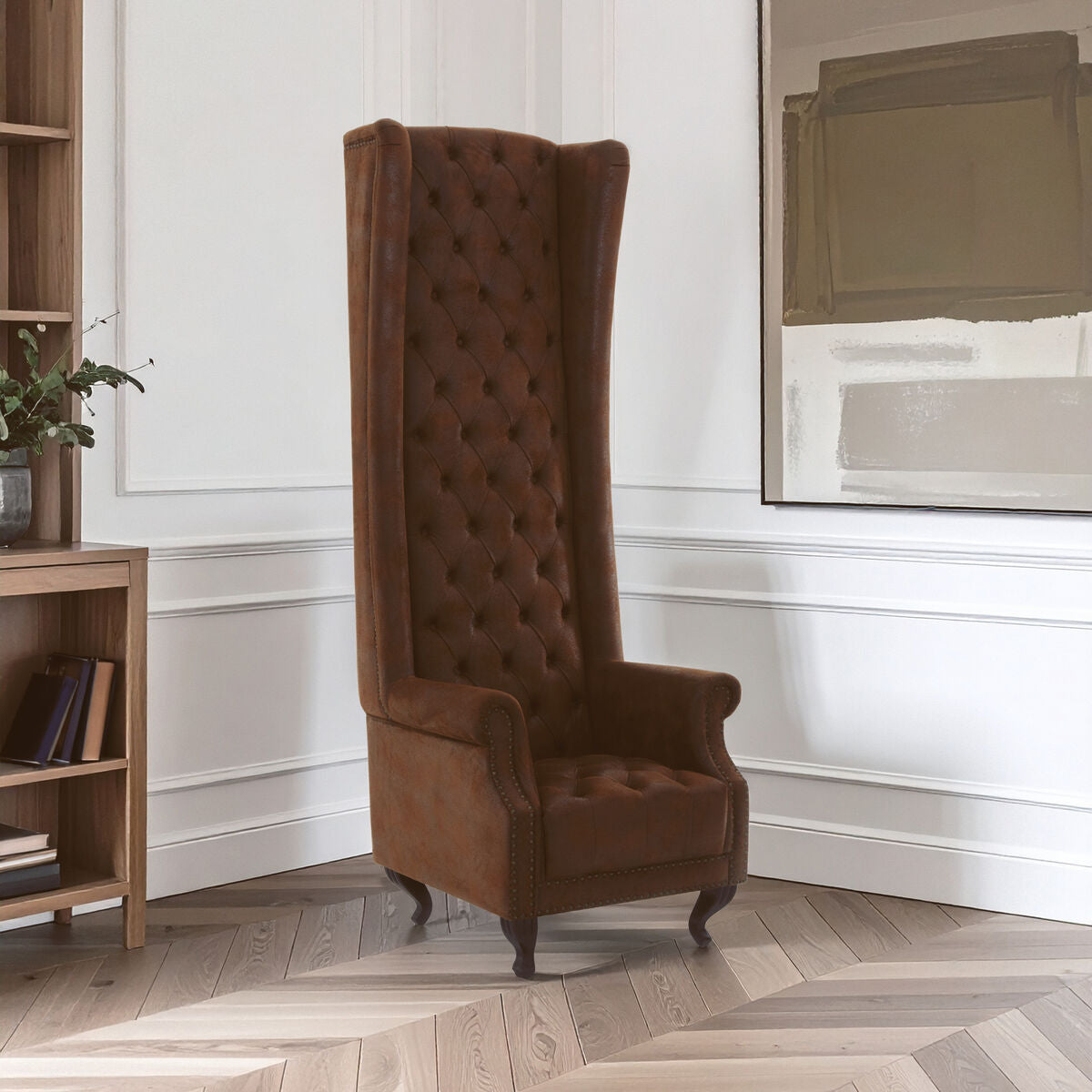 Regents Park Brown Tall Porter Chair - image 1