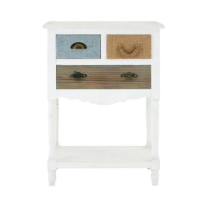 Weymouth White Finish Storage Unit with Multi Coloured Drawers