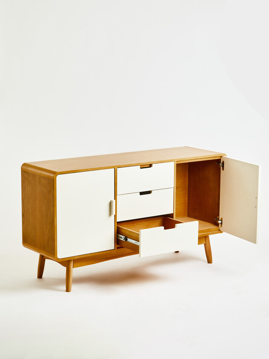 Malmo Sideboard | 3 Drawers and 2 Doors | Solid Oak Wood