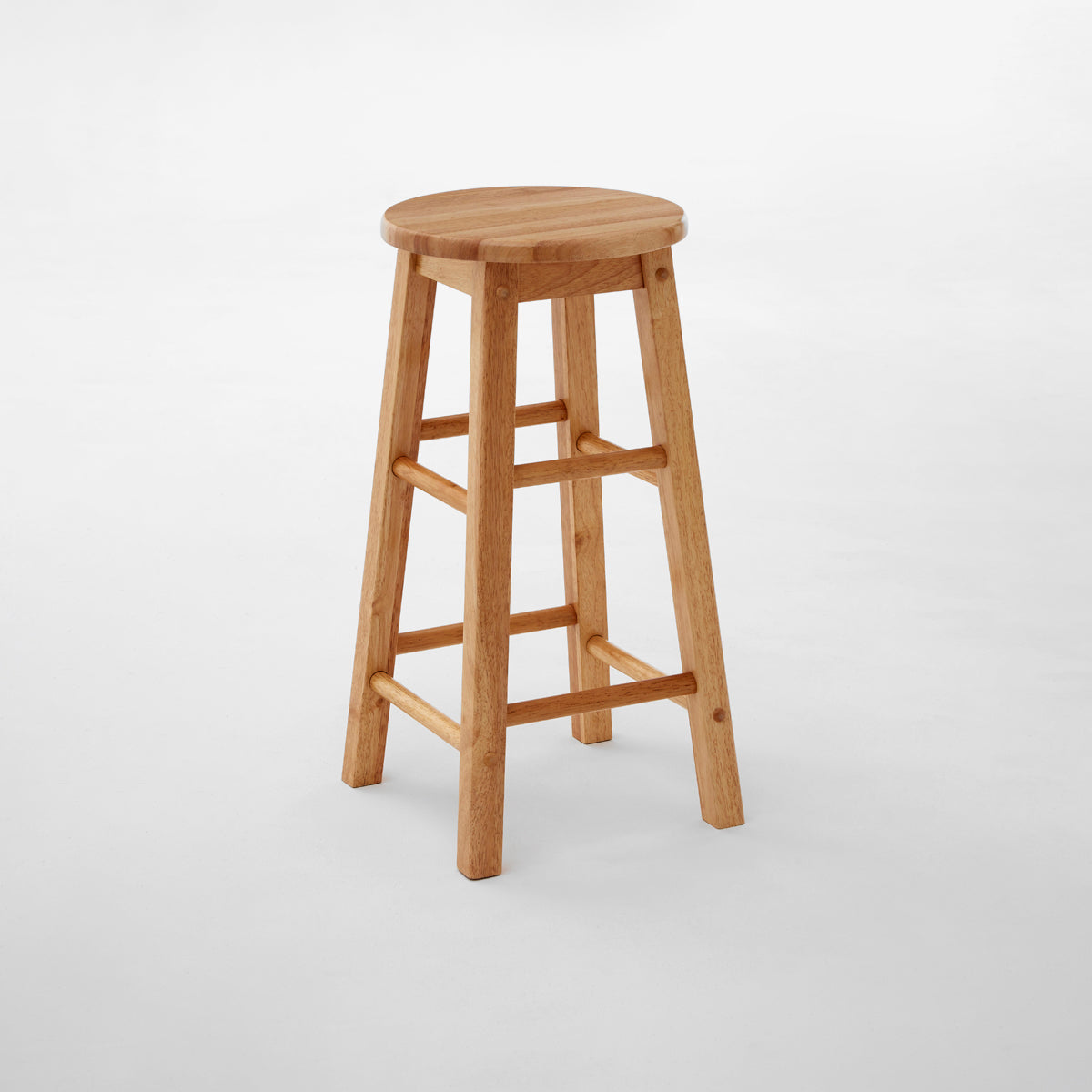 Selby Natural Tropical Hevea Wood Bar Stool