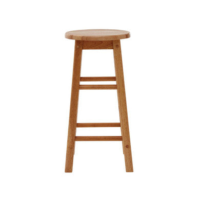 Selby Natural Tropical Hevea Wood Bar Stool
