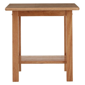 Selby Natural Tropical Hevea Wood Square Side Table