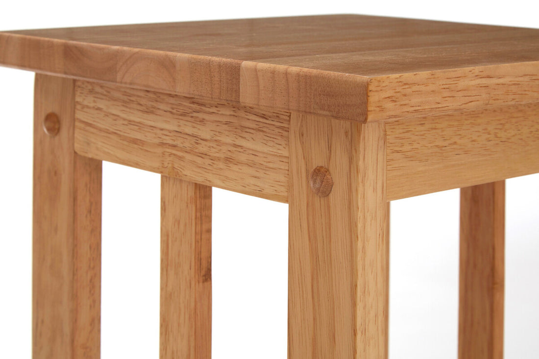 Selby Natural Tropical Hevea Wood Square Plant Stand