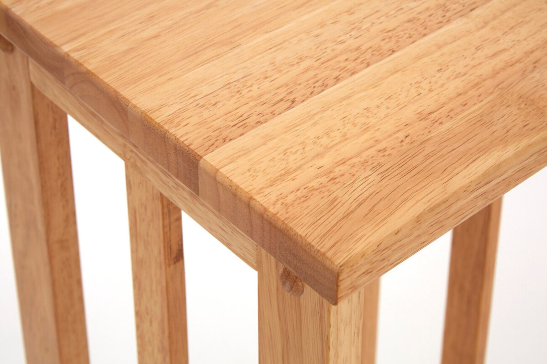 Selby Natural Tropical Hevea Wood Square Plant Stand