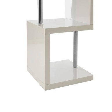 Maze 4 Tier White Gloss Shelf Unit - image 6