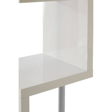 Maze 4 Tier White Gloss Shelf Unit - image 7