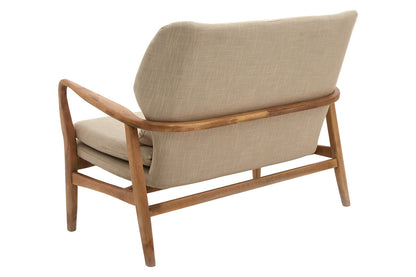 Stockholm Birch Wood Frame 2 Seat Sofa