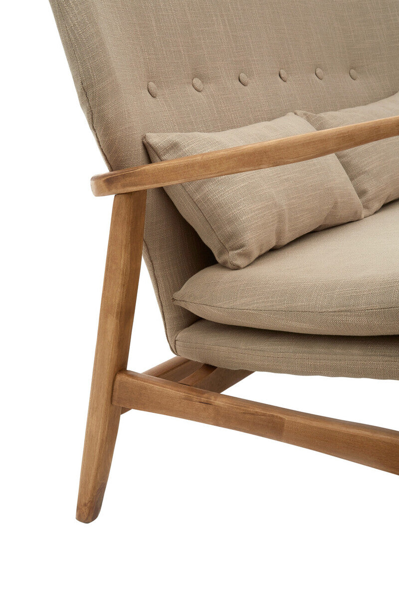 Stockholm Birch Wood Frame 2 Seat Sofa