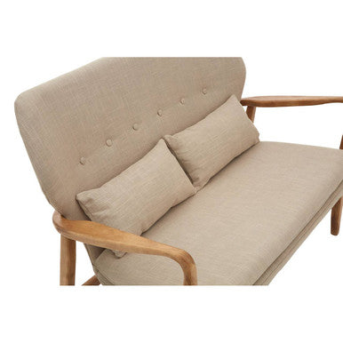 2 Seater Birch Wood Frame Sofa, Stockholm