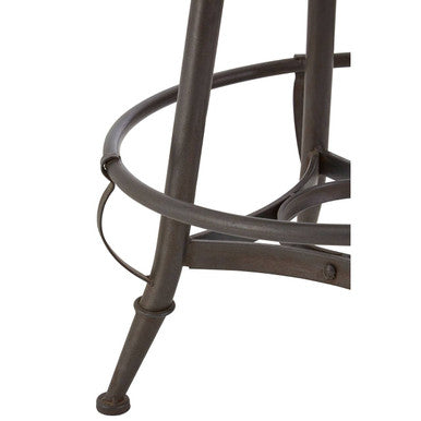 New Foundry Fir Wood And Metal Bar Chair