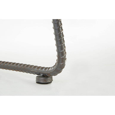 New Foundry Brown Leather Effect Bar Stool