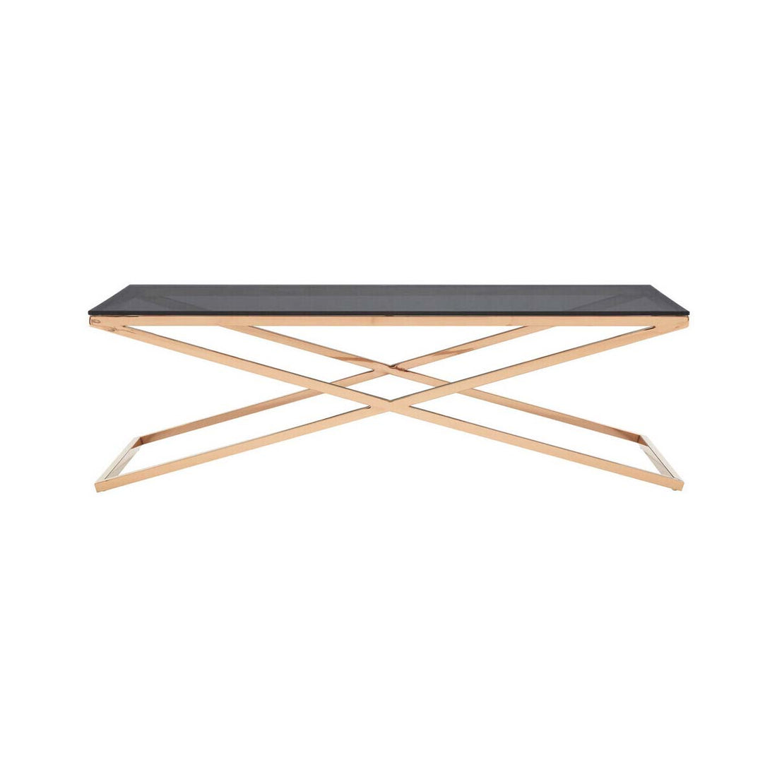 Montril Glass Top Criss Cross Coffee Table