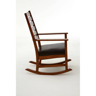 Relax Brown Leather Effect Rocking Chair