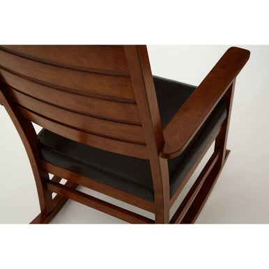 Relax Brown Leather Effect Rocking Chair