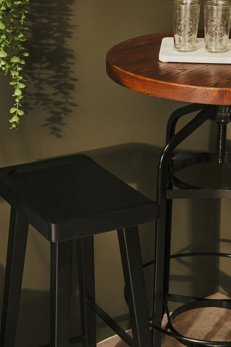 Lyon Black Bar Stool