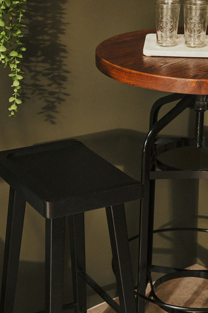 Lyon Black Bar Stool