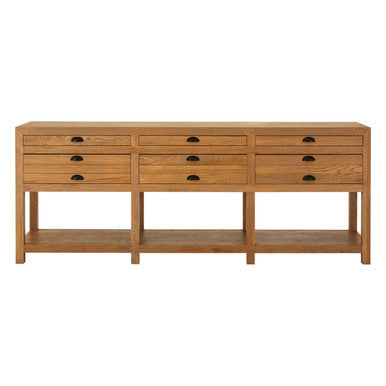 Lyon Grey Oak Wood Sideboard