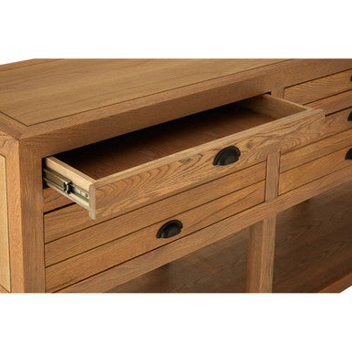 Lyon Grey Oak Wood Sideboard