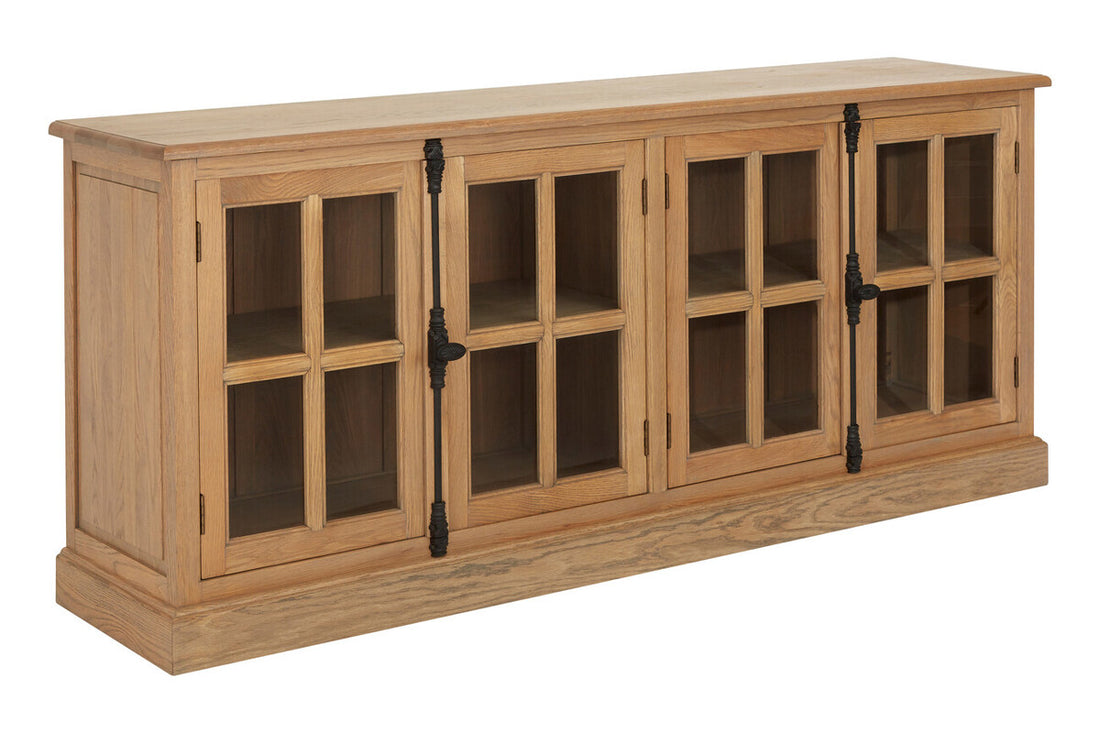 Lyon Oak Wood Sideboard with Washed Grey Finish - image 8