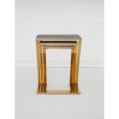 Pacific Faux Snake Skin Nest Of 3 Tables