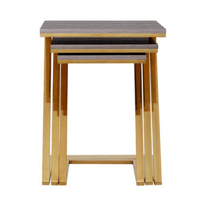Pacific Faux Snake Skin Nest Of 3 Tables