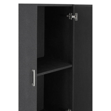 Pacific Black Faux Shark Skin Small Cabinet