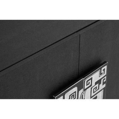 Pacific Black Faux Shark Skin Large Cabinet - image 9