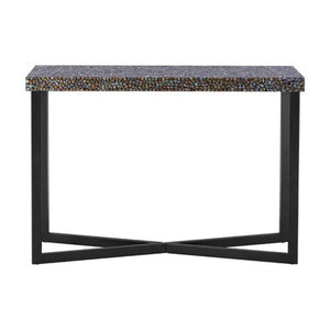 Fusion Crackle Mosaic Rectangular Console Table