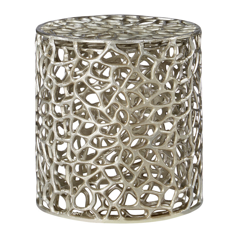 Templar Set of 2 Side Tables With Silver Finish
