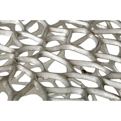 Templar Set of 2 Side Tables With Silver Finish