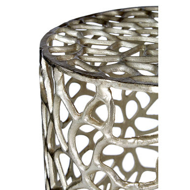 Templar Set of 2 Side Tables With Silver Finish - image 3