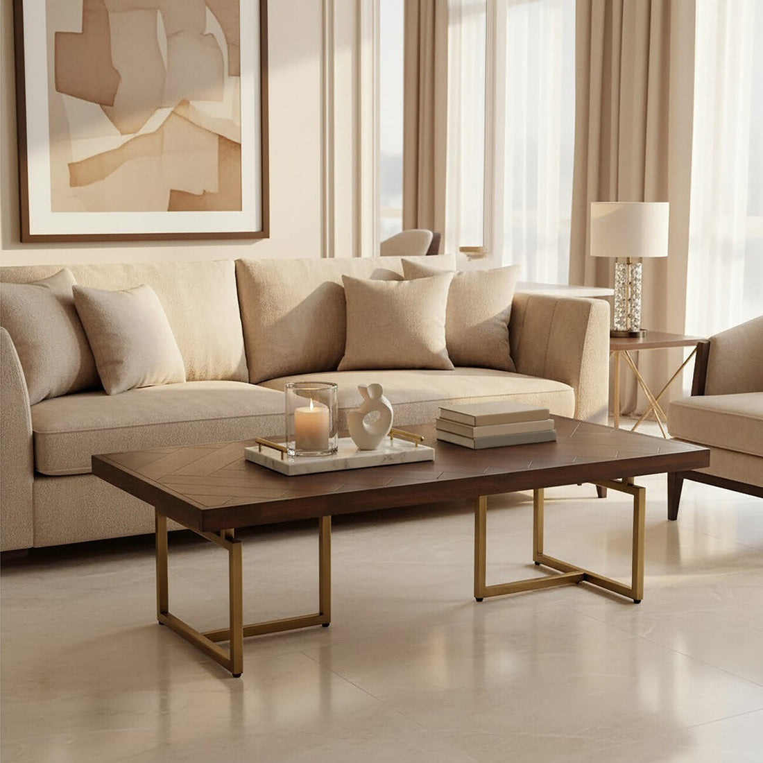 Brando Acacia Wood Effect Coffee Table - image 6
