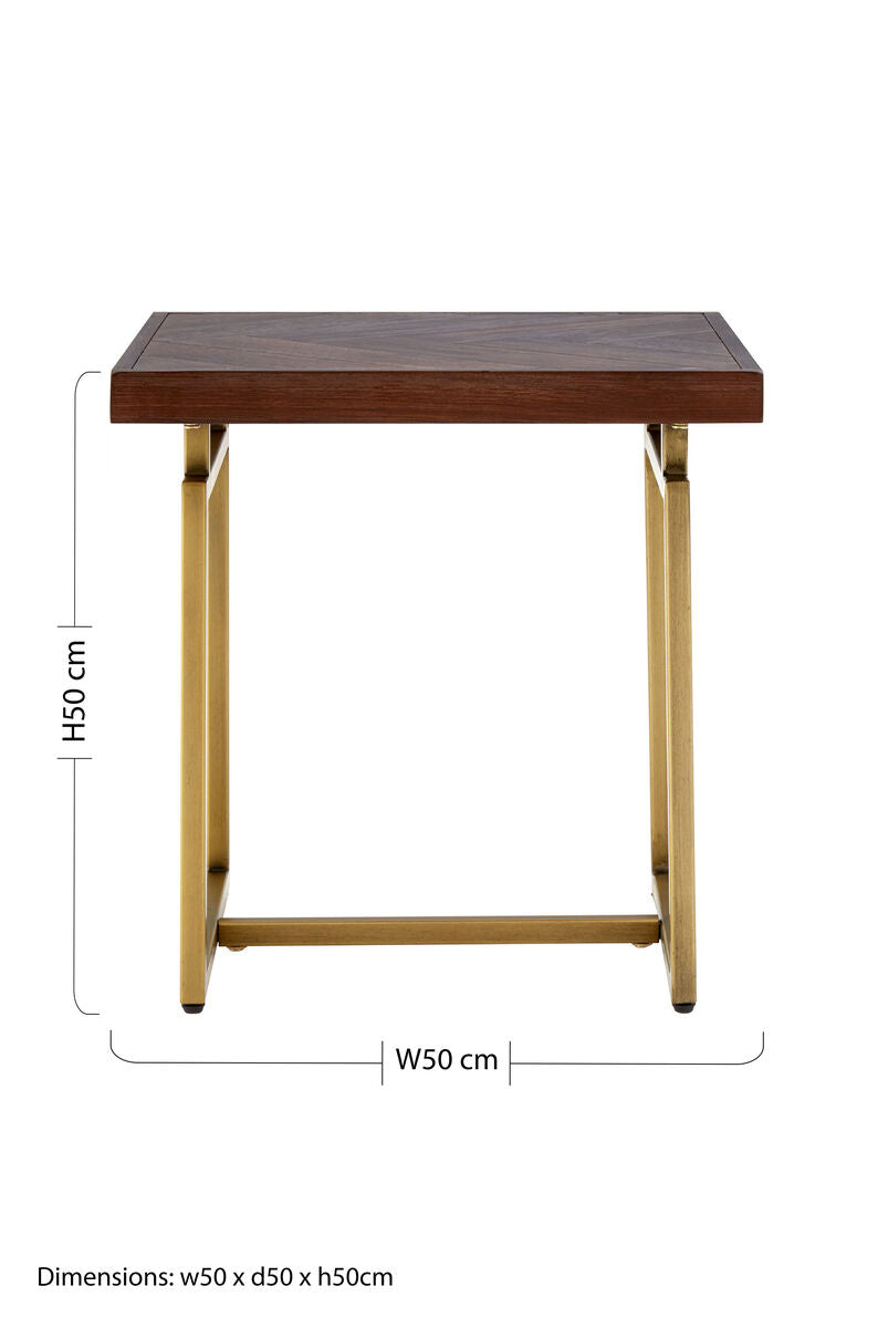 Brando Acacia Wood Effect Side Table