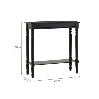 Heritage Black Console Table