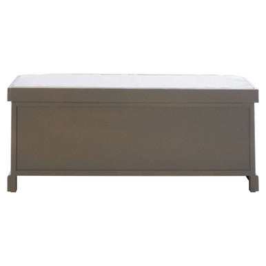 Heritage Three Drawer Slate Grey Storage Bench