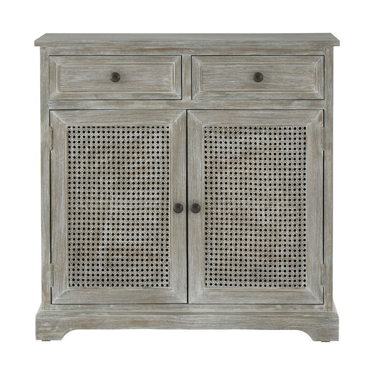 Grey Wash Lattice Two Door Sideboard | Heritage