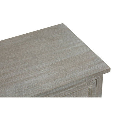 Heritage Natural Wood Washed Finish Lattice Door Cabinet