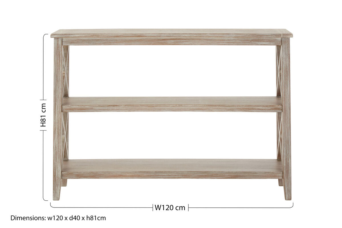 Heritage Natural 3 Shelf Bookcase