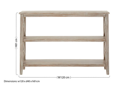 Heritage Natural 3 Shelf Bookcase