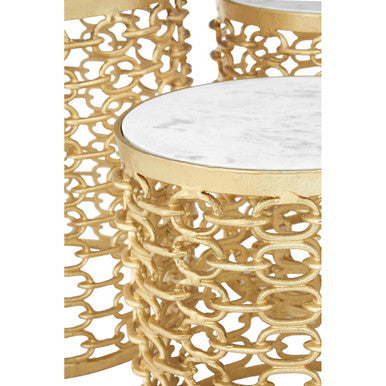 Templar Set Of Three Aluminium Side Tables - image 5