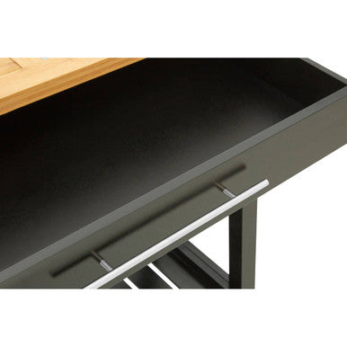 Harlow Glenn Wide Kitchen Trolley with Granite Top