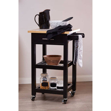 Harlow Glenn Kitchen Trolley with Granite Top