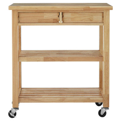 Harlow Glenn Tropical Hevea Wood Kitchen Trolley