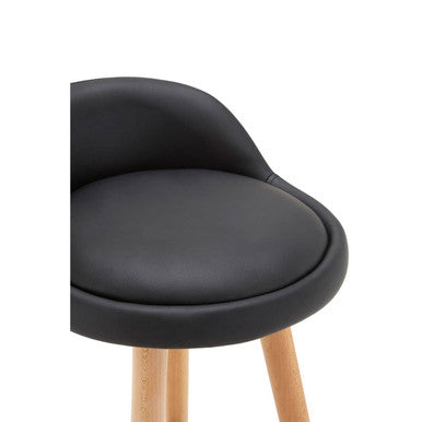 Normann Black Bar Stool