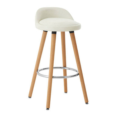 Normann White Bar Stool